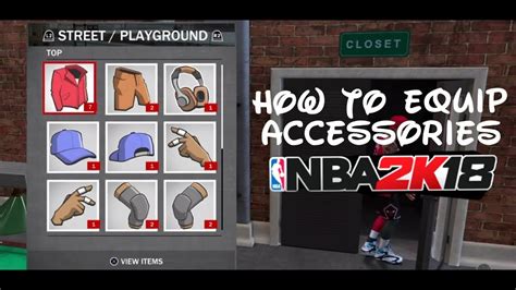 NBA 2K18: How to Get and Equip Accessories 